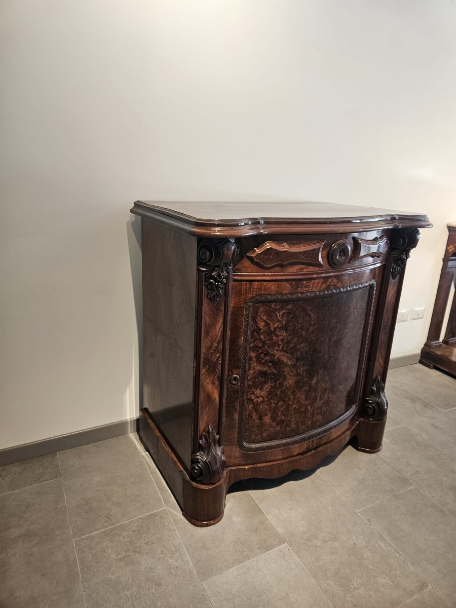 Credenza siciliana in piuma di mogano -photo-2