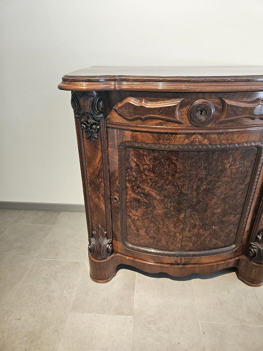 Credenza siciliana in piuma di mogano -photo-3