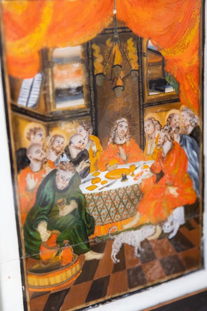 Ultima Cena, olio su vetro-photo-3