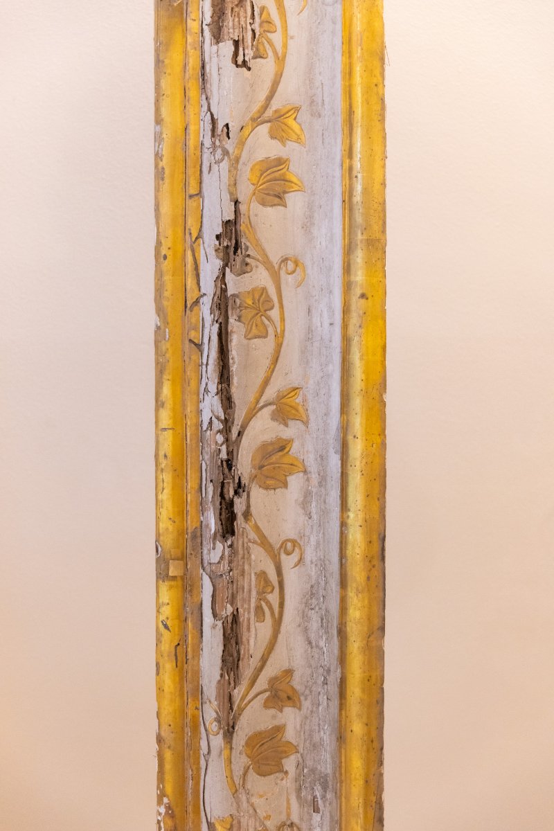 Stipiti e architrave in legno laccato e dorato -photo-3
