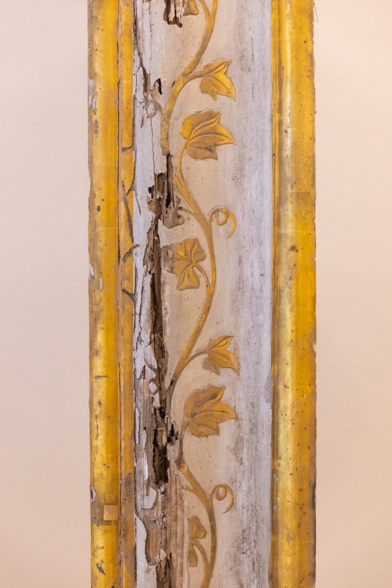 Stipiti e architrave in legno laccato e dorato -photo-4