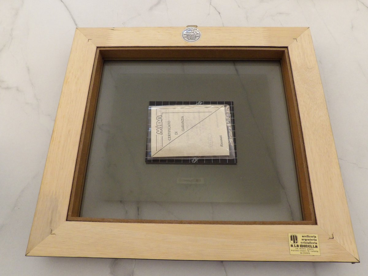 Bassorilievo su lastra argento dipinto a mano realizzato dal Lamberto Moroni-photo-2