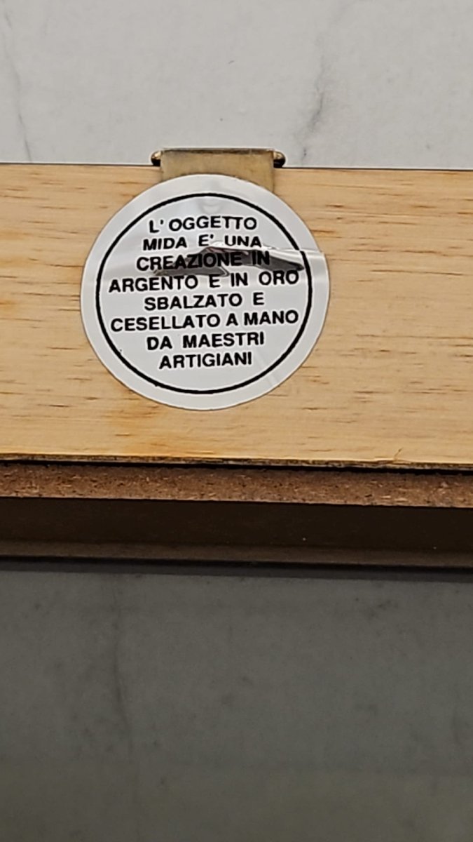 Bassorilievo su lastra argento dipinto a mano realizzato dal Lamberto Moroni-photo-1
