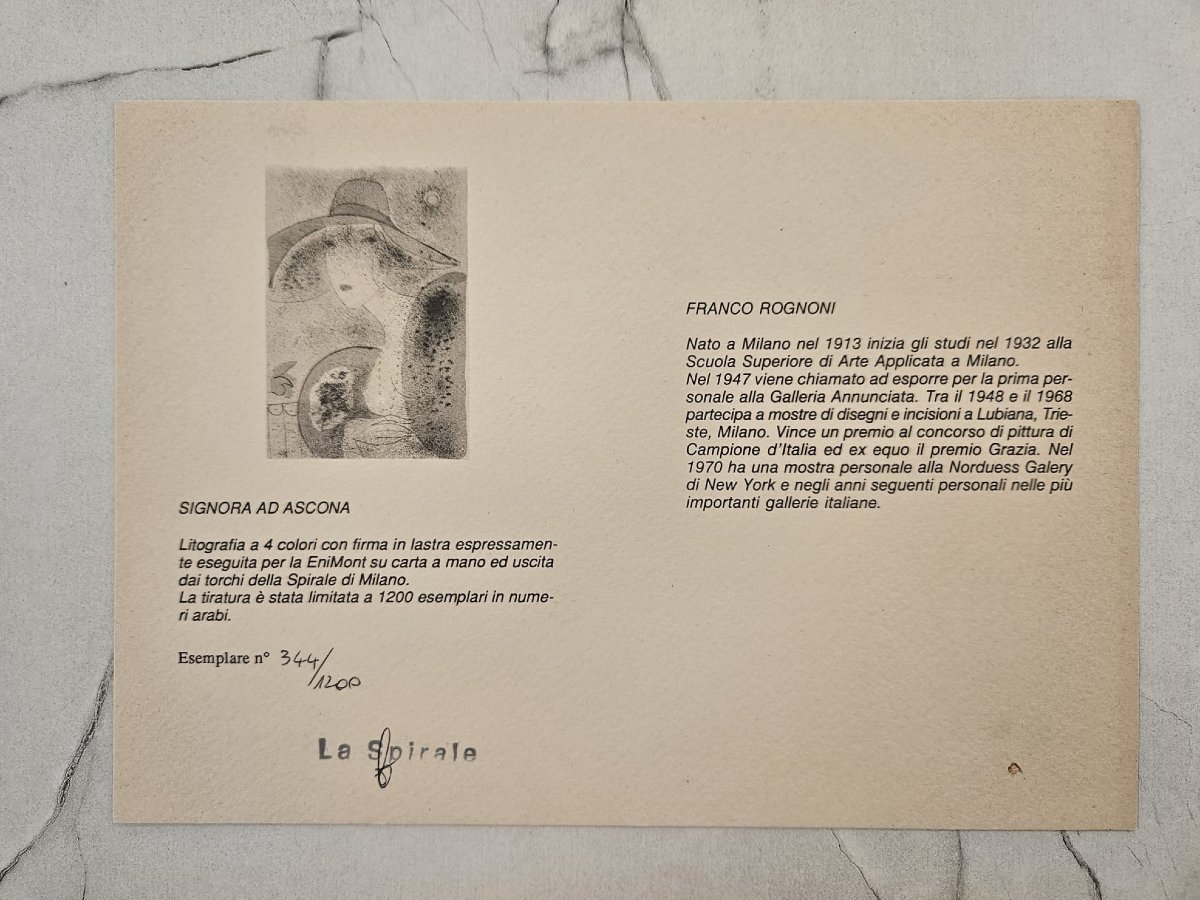 Catalogo d'arte dell'artista Franco Rognoni di Ed. SpiraleArte-photo-2