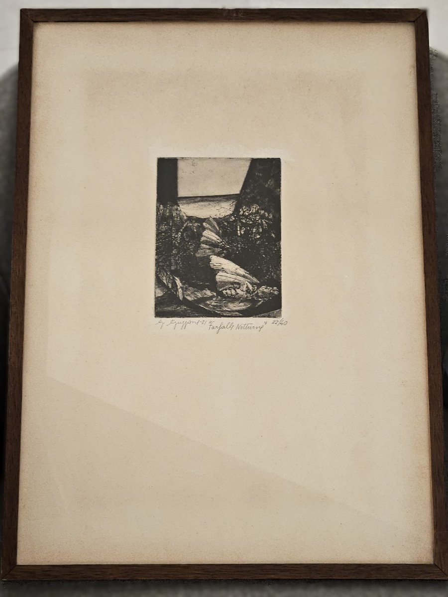 Trittico "Farfalle notturne" composto da n.3 stampe firmate Guzzone-photo-3