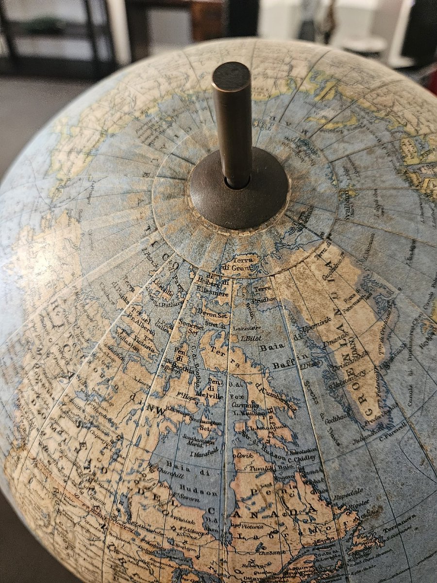Mappamondo vintage di produzione tedesca-photo-4