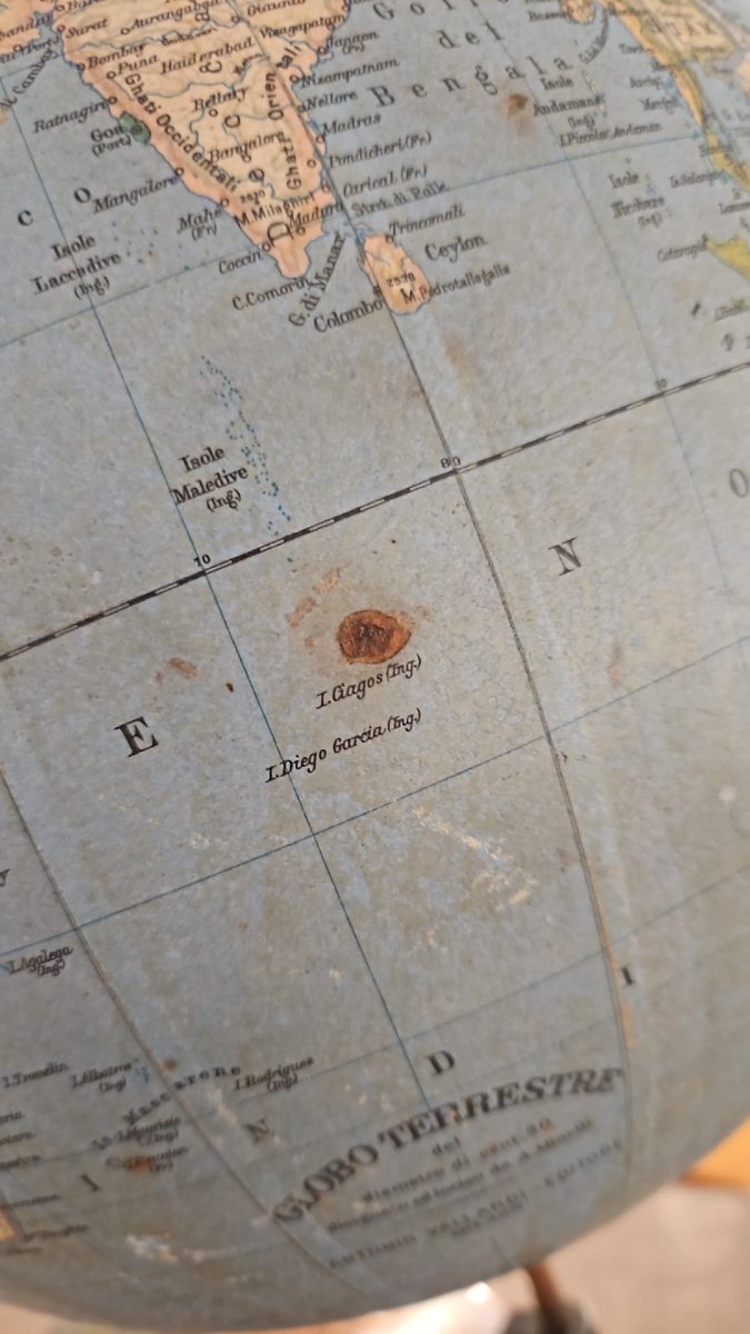 Mappamondo vintage di produzione tedesca-photo-5