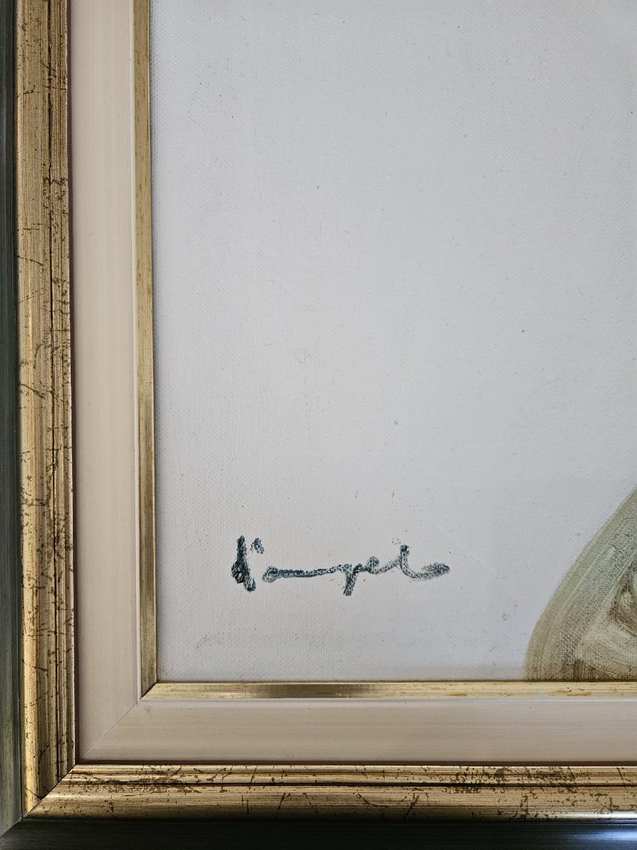 Cesare D'Angelo, dipinto Profilo di Donna-photo-4
