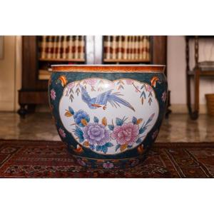 Cache-pot con scene orientali