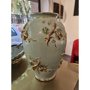 Grande vaso firmato Deruta 