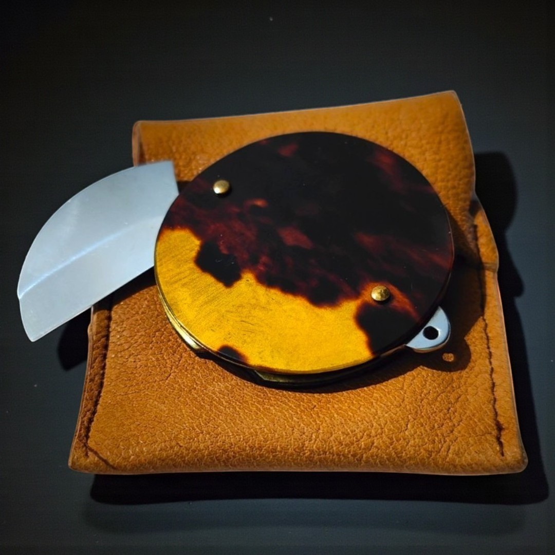 Coltello da Tasca Rotondo Interamente Realizzato a Mano-photo-4