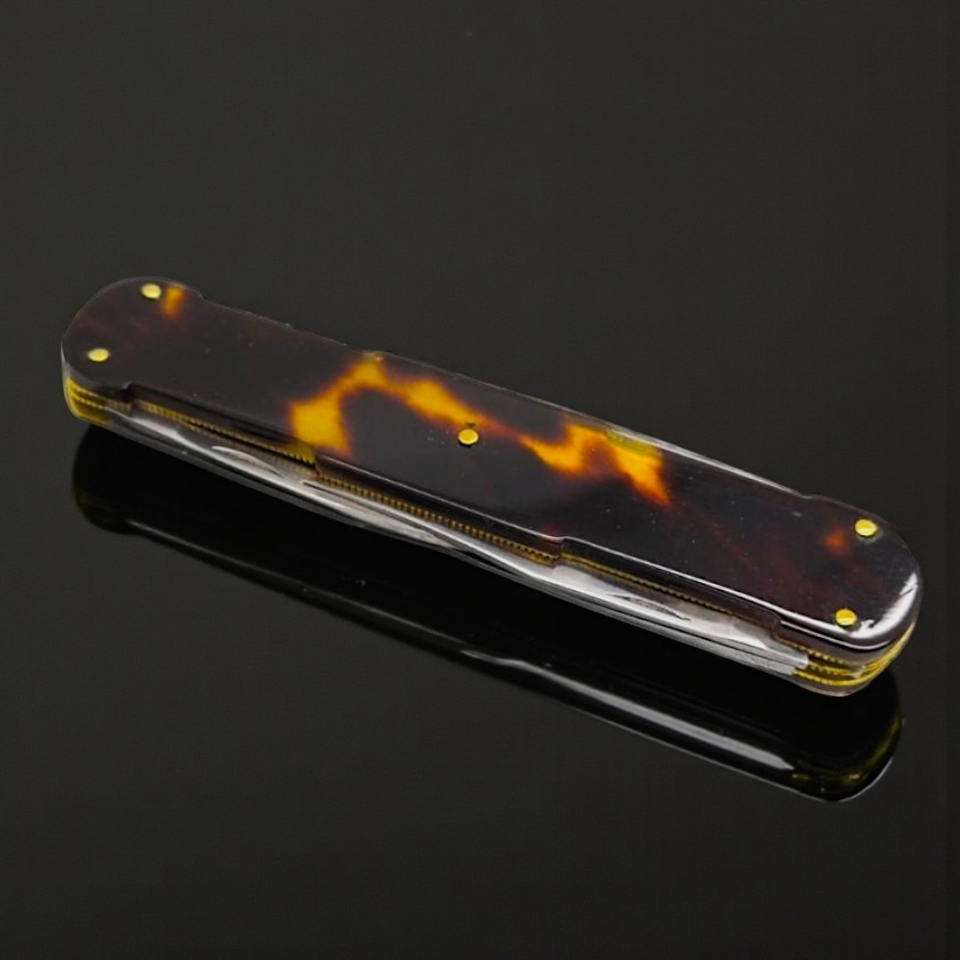 Bel Coltello da tasca multilama a 8 lame Interamente Realizzato A Mano-photo-3