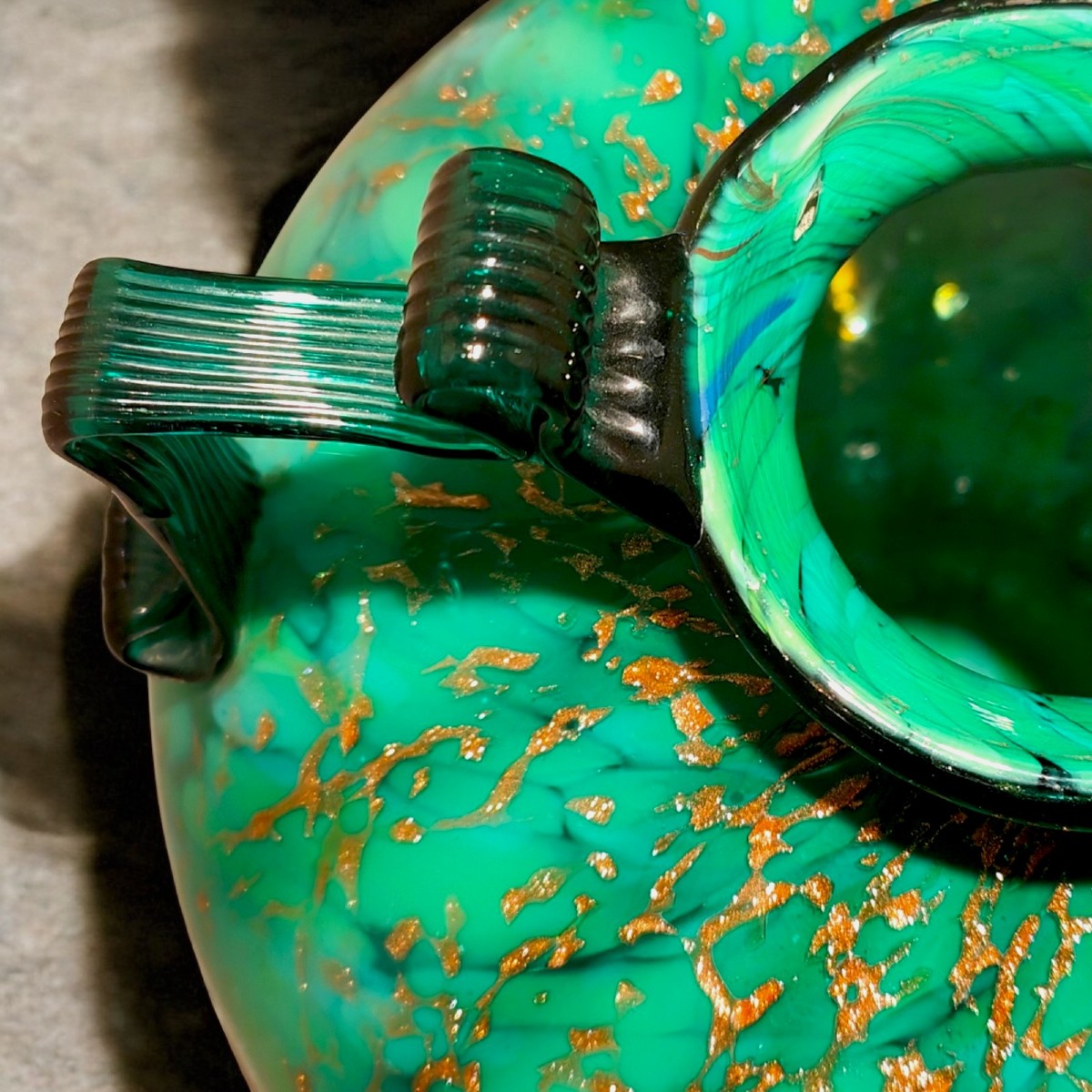 F.lli Toso, Murano 1930, Grande Vaso in Vetro soffiato-photo-4