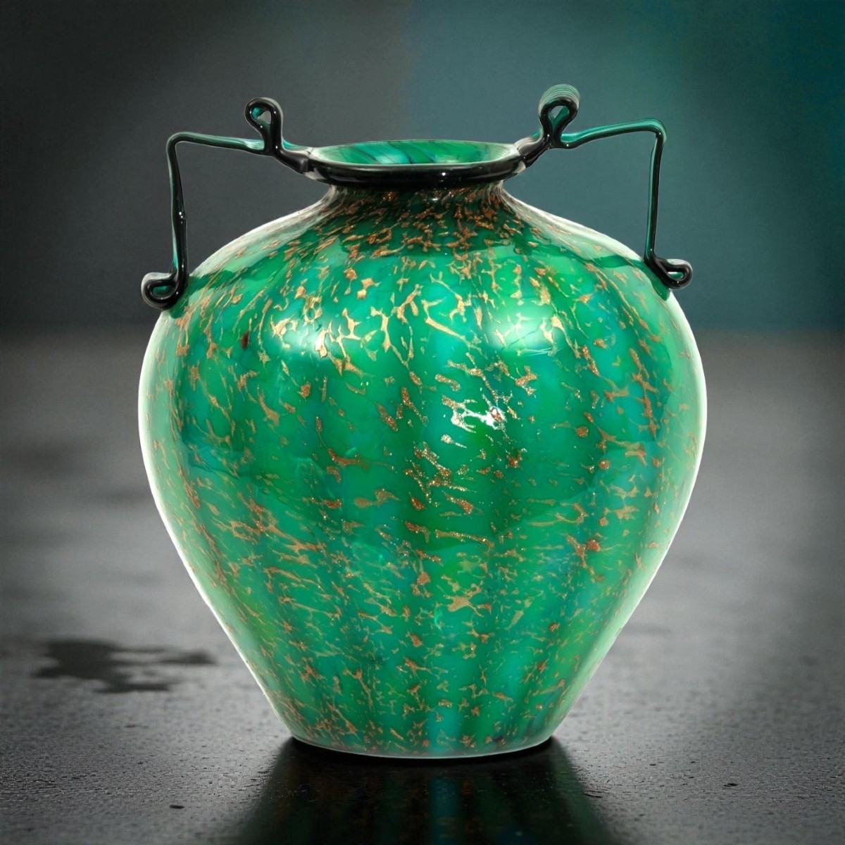 F.lli Toso, Murano 1930, Grande Vaso in Vetro soffiato