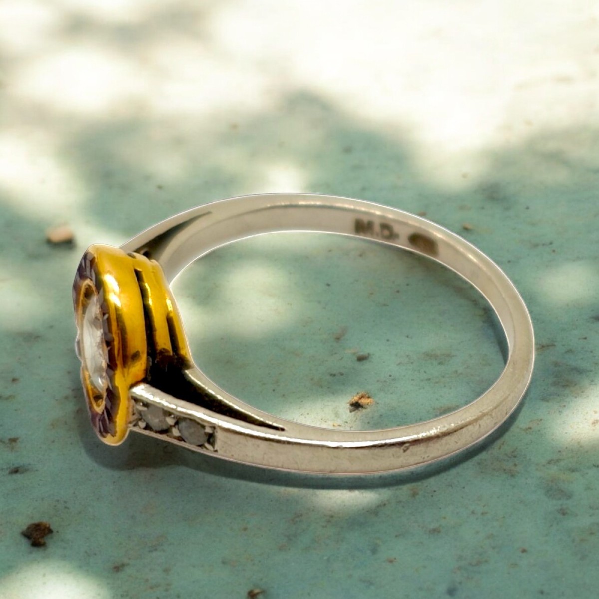 Anello Art Déco con diamanti da 0,62 carati e rubini birmani. C 1925-photo-2