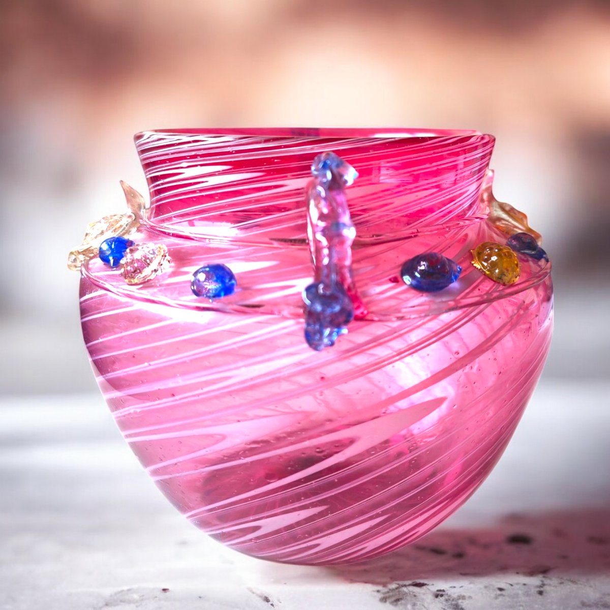 Vaso in Vetro Soffiato. Dr. Antonio Salviati, ca. 1880.-photo-4