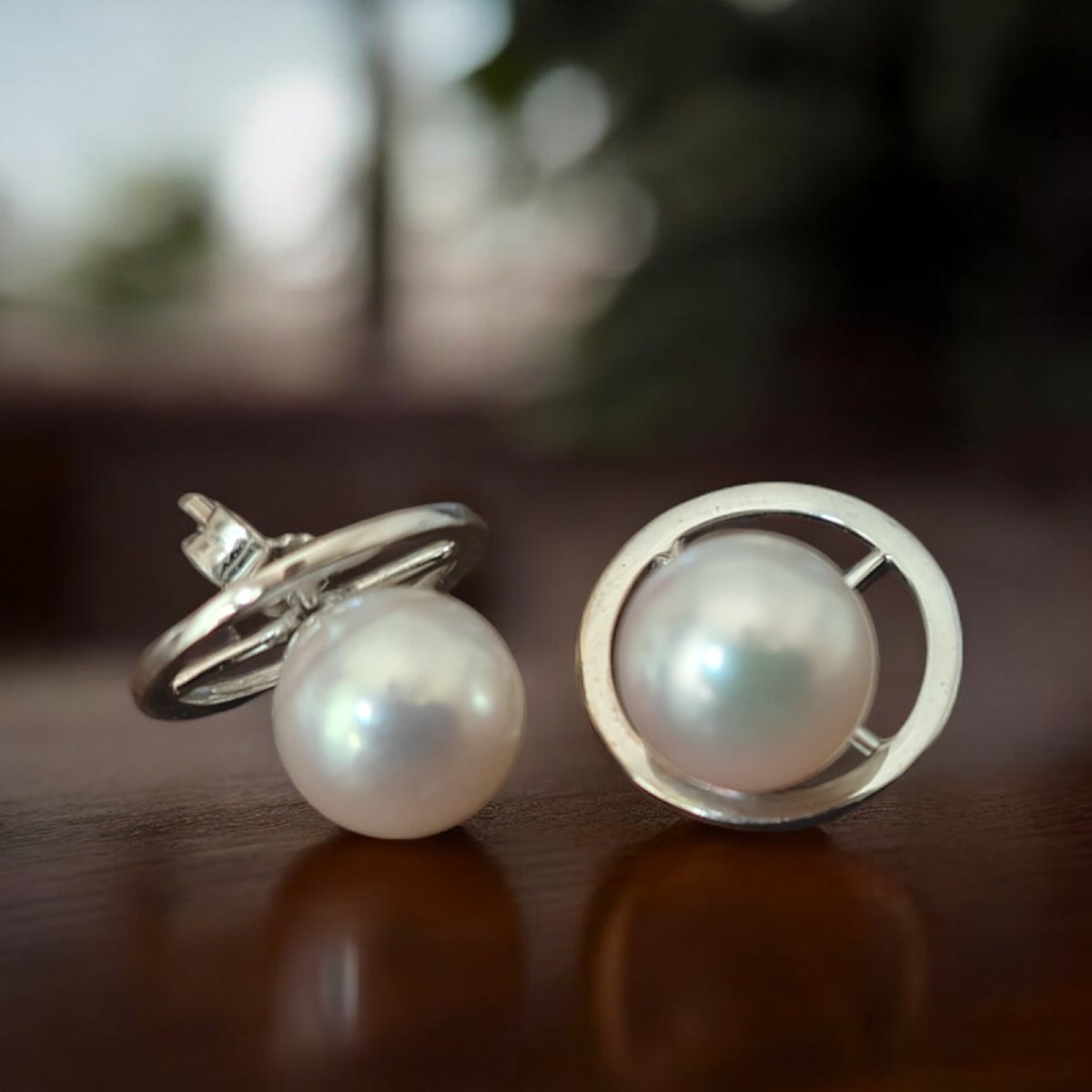 Orecchini in or 18Kt con Perle Australiane 8 mm - Modello 2 in 1-photo-2