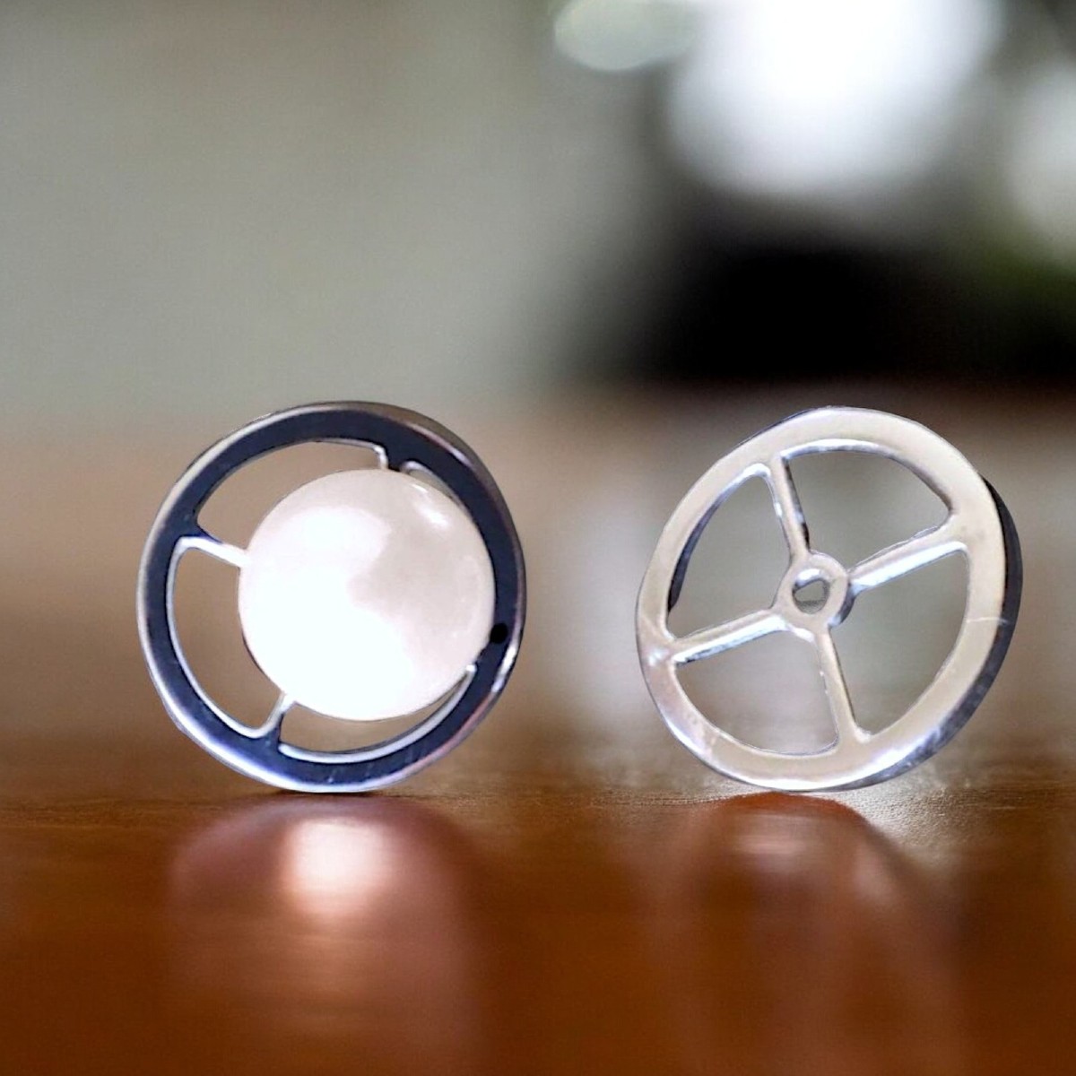 Orecchini in or 18Kt con Perle Australiane 8 mm - Modello 2 in 1