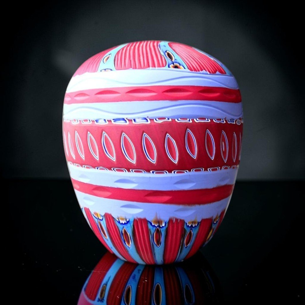 Vaso in vetro artistico di Murano – Schiavon – Pezzo unico 1/1-photo-3