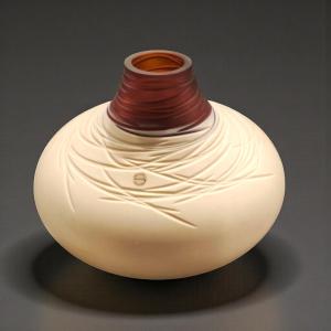 Vaso *Caramello*, Luca Nichetto per Salviati, Murano