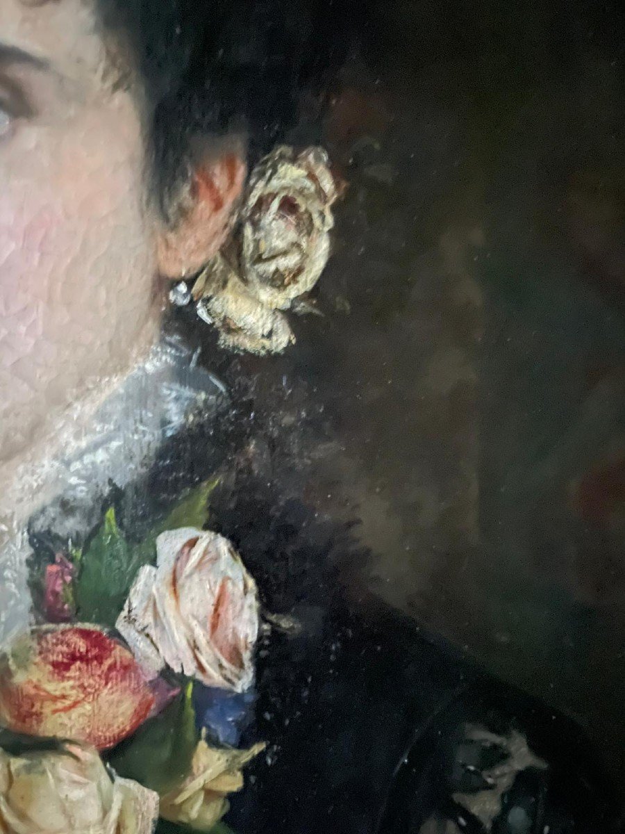 Ritratto di donna con rose - fine 1800-photo-3