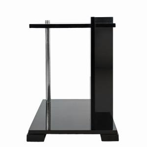 Cubist Side Table In Blackened Mahogany - France 1930