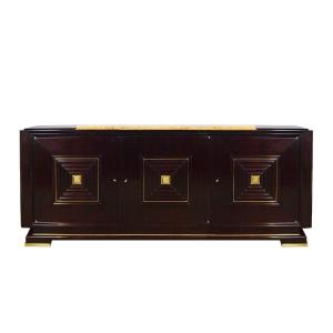 Sideboard In Solid And Stained Mahogany In The Style Of Maxime Old - France 1940