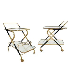 False Pair Of Carts By Cesare Lacca – Italy 1950