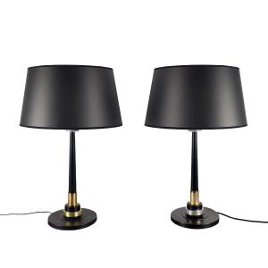 Pair Of Mazda Lamps – France 1950