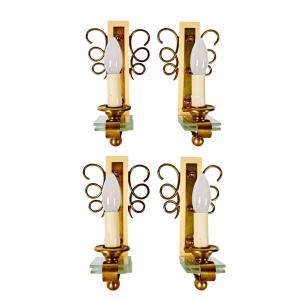 Set Of 4 Wall Lights – France 1940