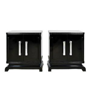 Pair Of Art Deco Bedside Tables – Barcelona 1930