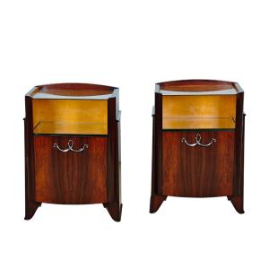 Pair Of Art Deco Bedside Tables – France 1920-25