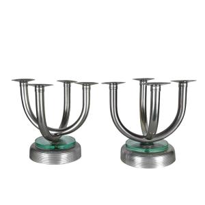 Pair Of Art Deco Candelabras – Switzerland 1930