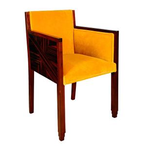 Art Deco Cubist Office Chair – France 1930