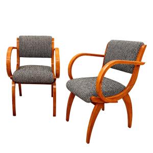 Pair Of Bridge Chairs By Stella – France 1950