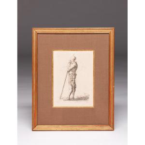 Salvator Rosa Italian Engraving From The 17th Century 1615-1673