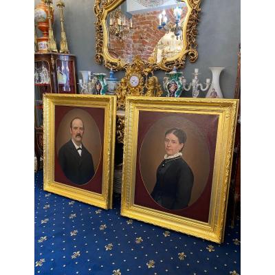 Hendrik Antoon Pothast Dutch Painter 19th Century Portraits