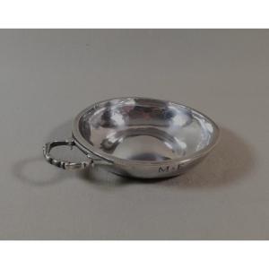 18th Century Silver Tastevin Or Patronymic Wine Cup, 