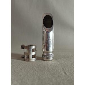Henri Selmer, Silver-plated Metal Saxophone Reed Or Mouthpiece, Alto Model C* 