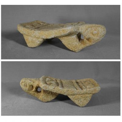 Mexico, Costa Rica Or Nicaragua, Small Metate Or Volcanic Stone Grindstone, 500 -1200 Ad J.-c.