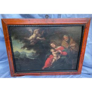 Painting: “the Rest Of The Holy Family (flight Into Egypt), Around 1700