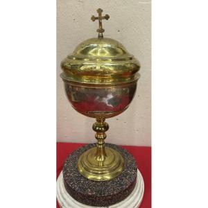 Orthodox Ciborium, Gilded Copper, Silver Cup (hallmarked), Russia Or Balkan, Late 17th Century