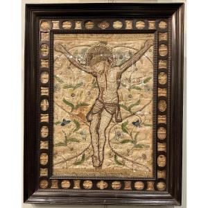 Large Ebonized Wood Reliquary Frame Containing Relics Of Saints And Martyrs, Italy, 17th Century