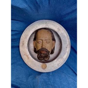 Head Of Saint John The Baptist With Relic, South Tyrol, 19th Century