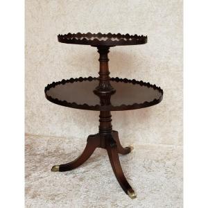 Mahogany And Rosewood Dumb Waiter 19th Century
