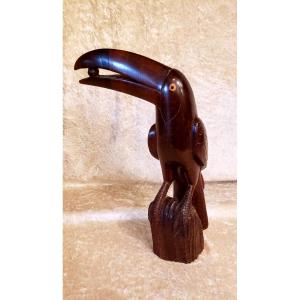 Mahogany Toucan Statue 1950