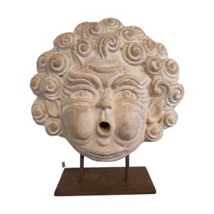 Masqueron De Fontaine In Terracotta
