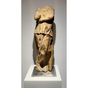 A Roman Marble Sculpture In The Form Of A Young Dacian Barbarian Figure