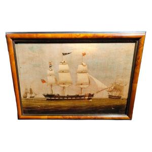 Oil With Boat 20th Century