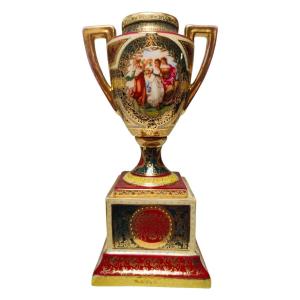 Small Austrian Porcelain Vase From The 19th Century